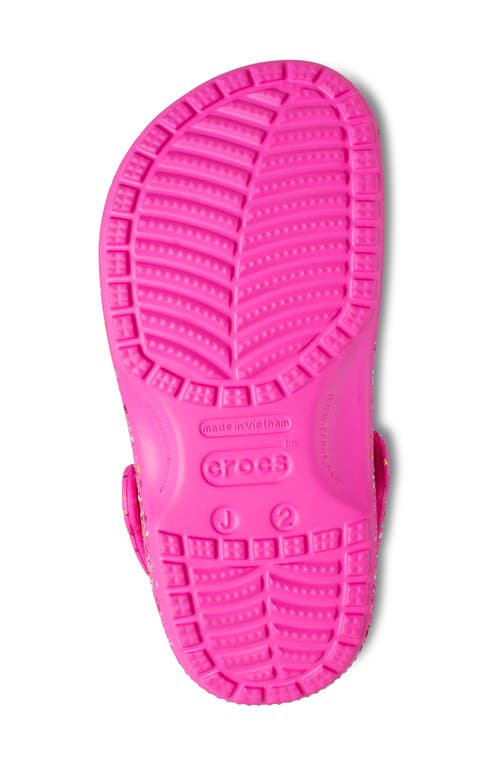 Crocs Kids' Classic Paint Splatter Clog In Pink
