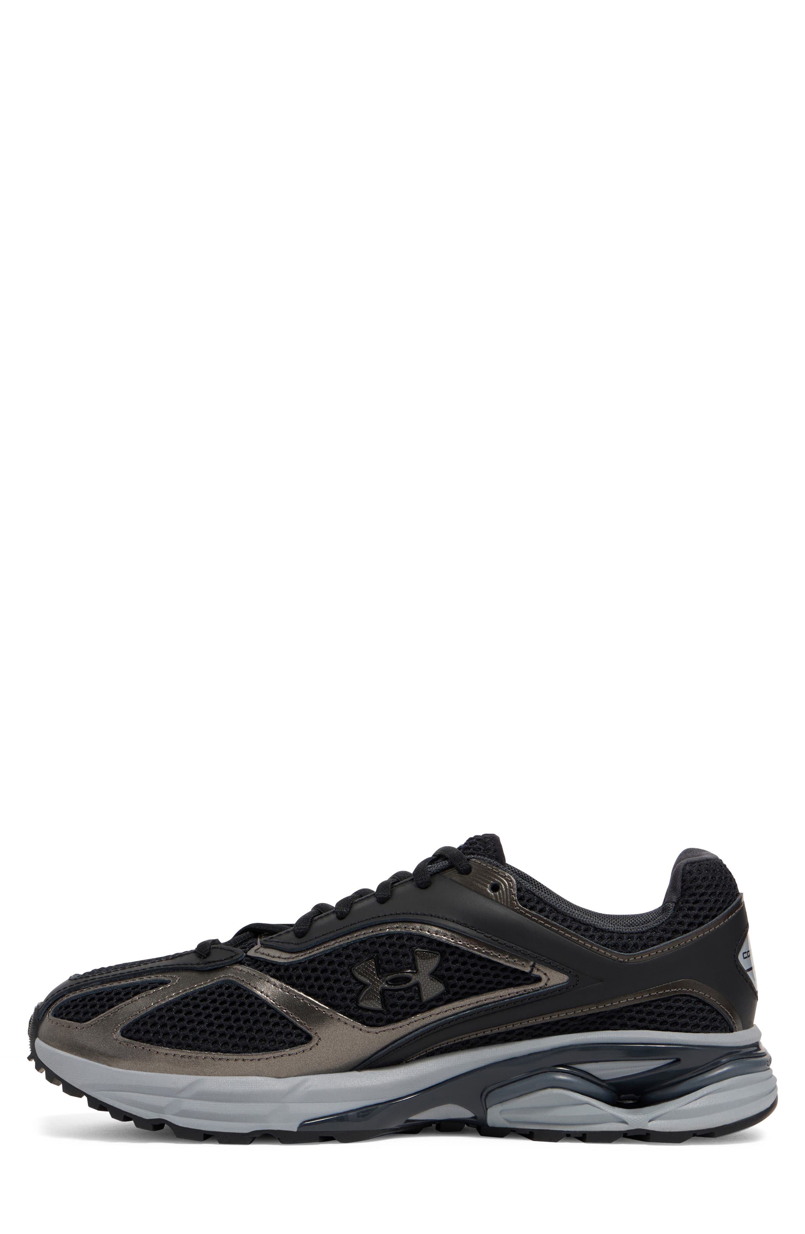 Under Armour Gender Inclusive UA Apparition Sneaker, Alternate, color, Black / Metallic Black