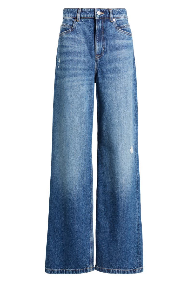 Marlene High Waist Wide Leg Jeans, Alternate, color, BLUE