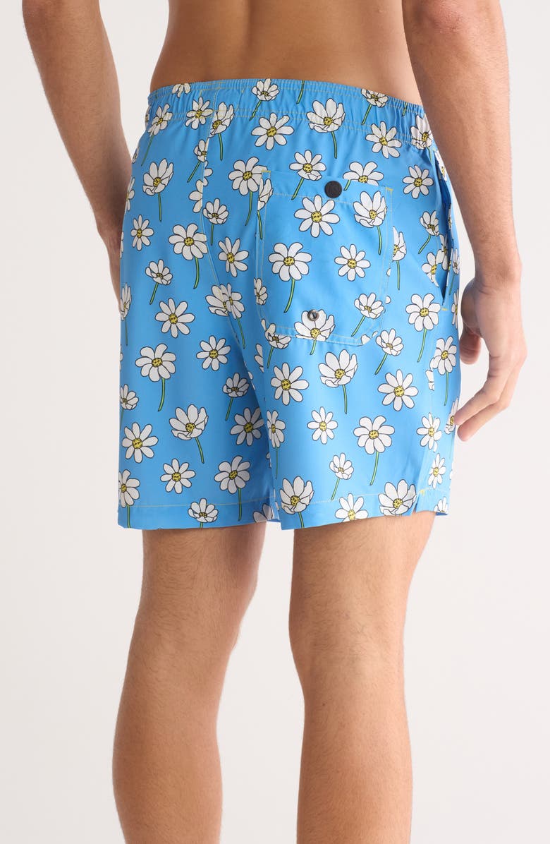 Mr.Swim Scattered Daisies Swim Shorts, Alternate, color, Powder Blue