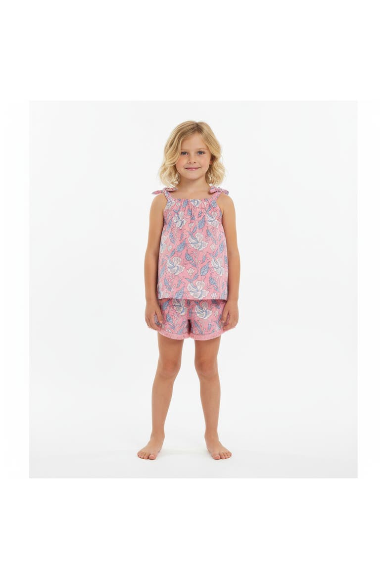 Colette Girls Top and Short Set, Alternate, color, Pink
