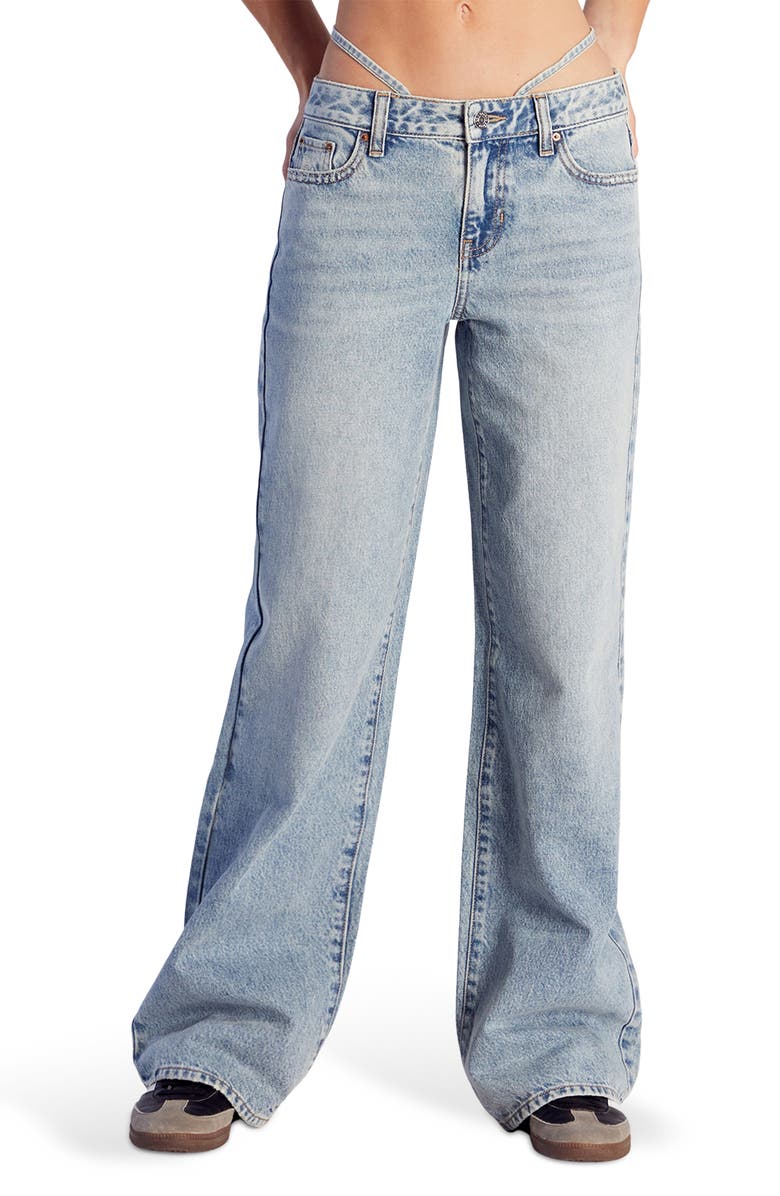 PacSun Casey Low Rise Baggy Jeans, Main, color, Medium Indigo