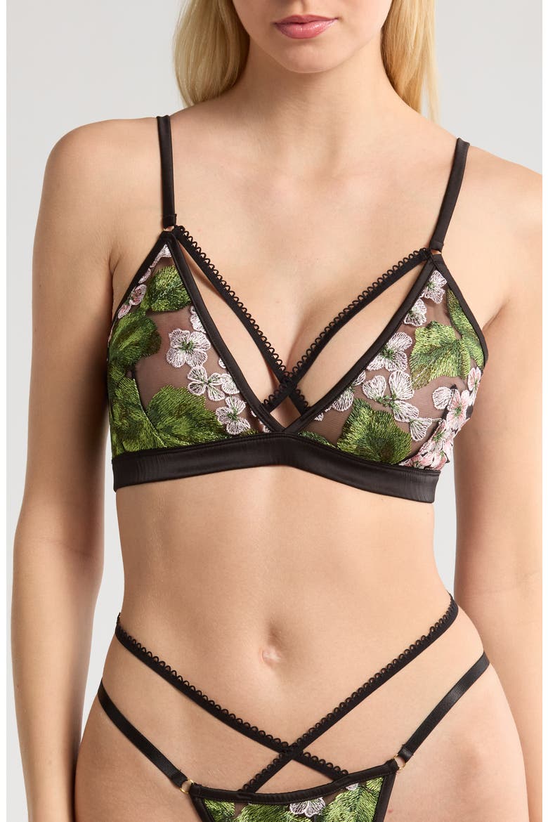 Hydrangea Lace Underwire Bra, Main, color, HYDRANGEA NIGHT