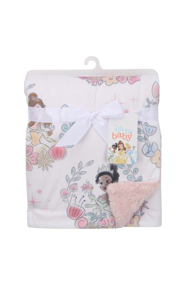 Lambs & Ivy Disney Princesses Baby Blanket - Ariel,Snow White,Cinderella,& more, Alternate, color, White