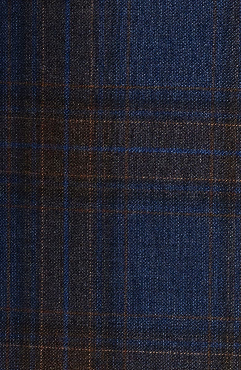 Zanella Thomas Plaid Stretch Wool Sport Coat, Alternate, color, 