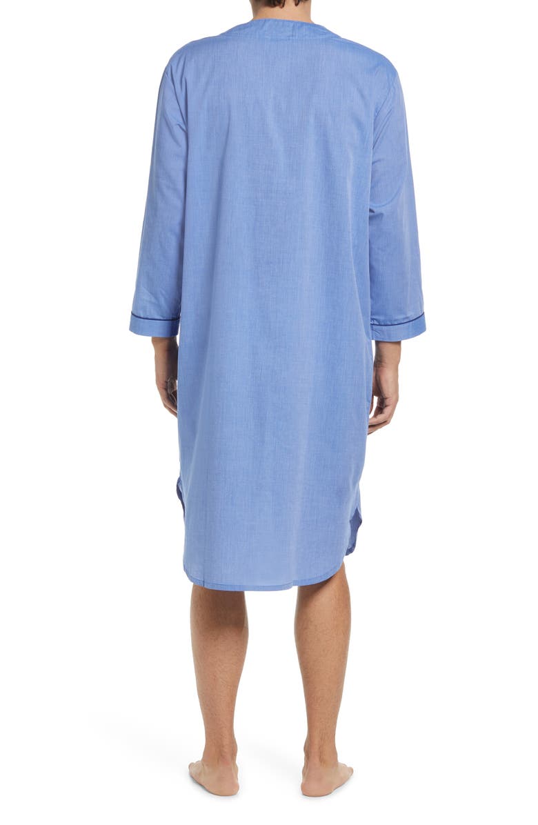 Majestic International Cotton Blend Nightshirt, Alternate, color, Blue