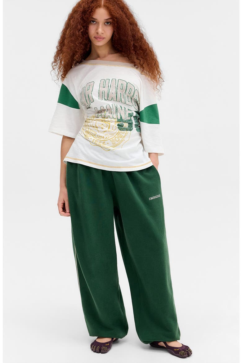 Harri Baggy Sweatpants, Alternate, color, DK GREEN