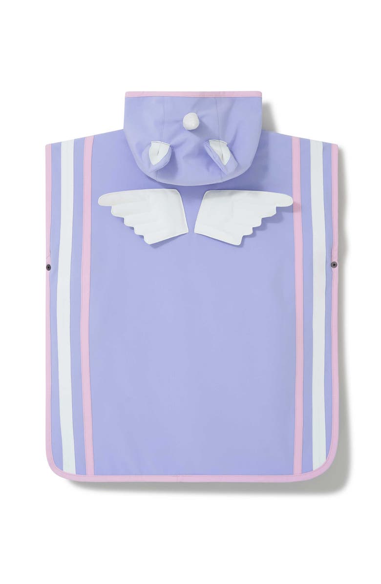Roarsome Poncho Towel, Alternate, color, Light Purple