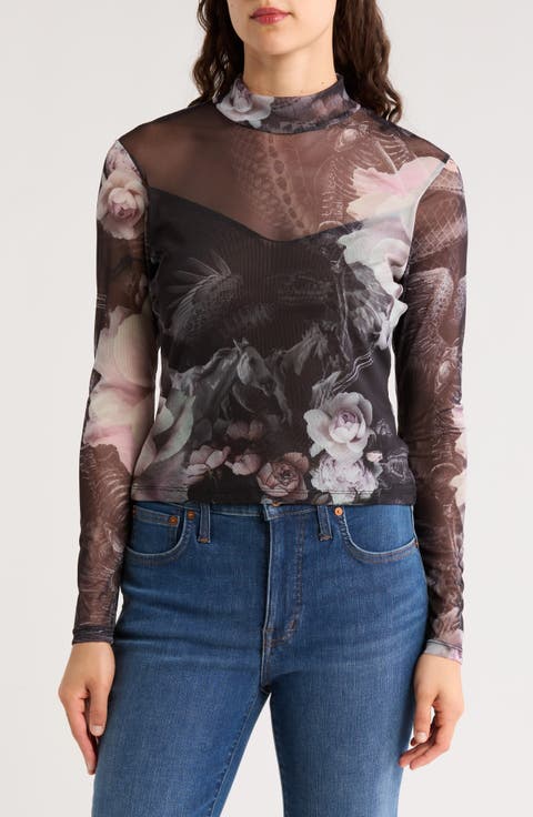 Elia Mock Neck Top