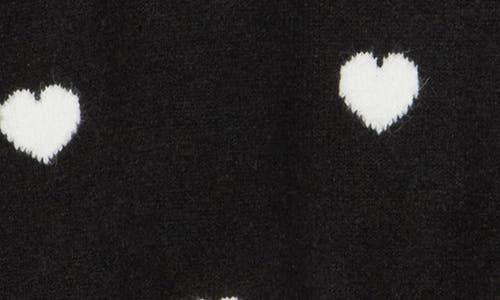 Bobeau Scattered Heart Pullover Sweater In Multi