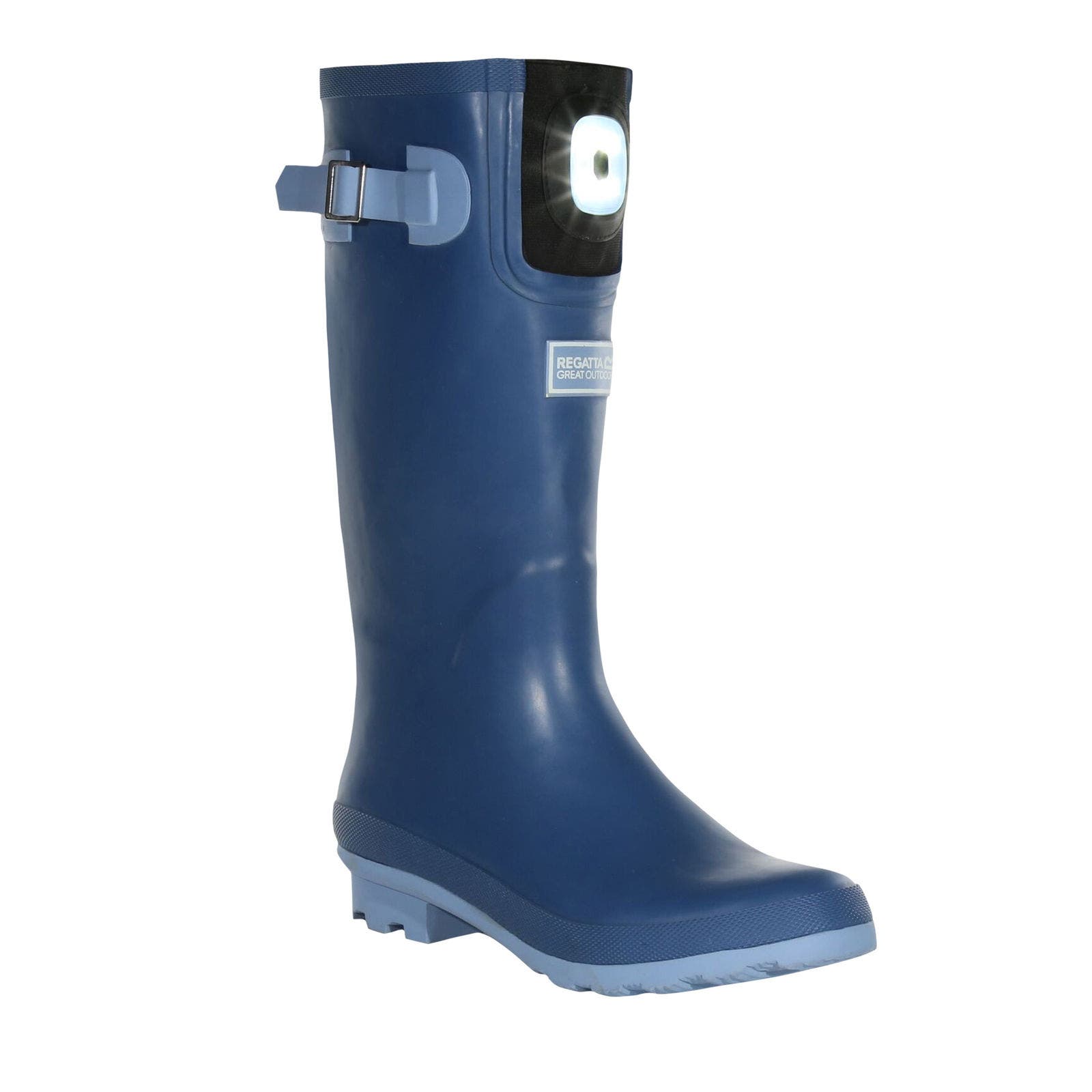 Fairweather Shine Led Galoshes, Main, color, Slate Blue