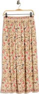 MAX STUDIO Floral Midi Skirt