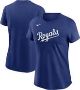 Nike Women's Nike Royal Kansas City Royals Wordmark T-Shirt