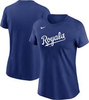 Nike Women's Nike Royal Kansas City Royals Wordmark T-Shirt