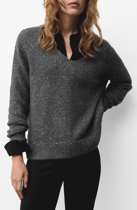 Women sequin selling detail sweaters, Daily pullover, women clothing, sequin pullover, gift for her, gift for him