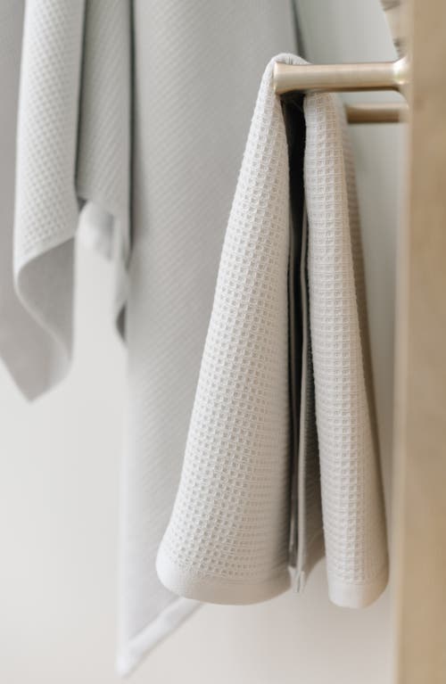 Cozy Earth 2-pack Waffle Hand Towel In Gray