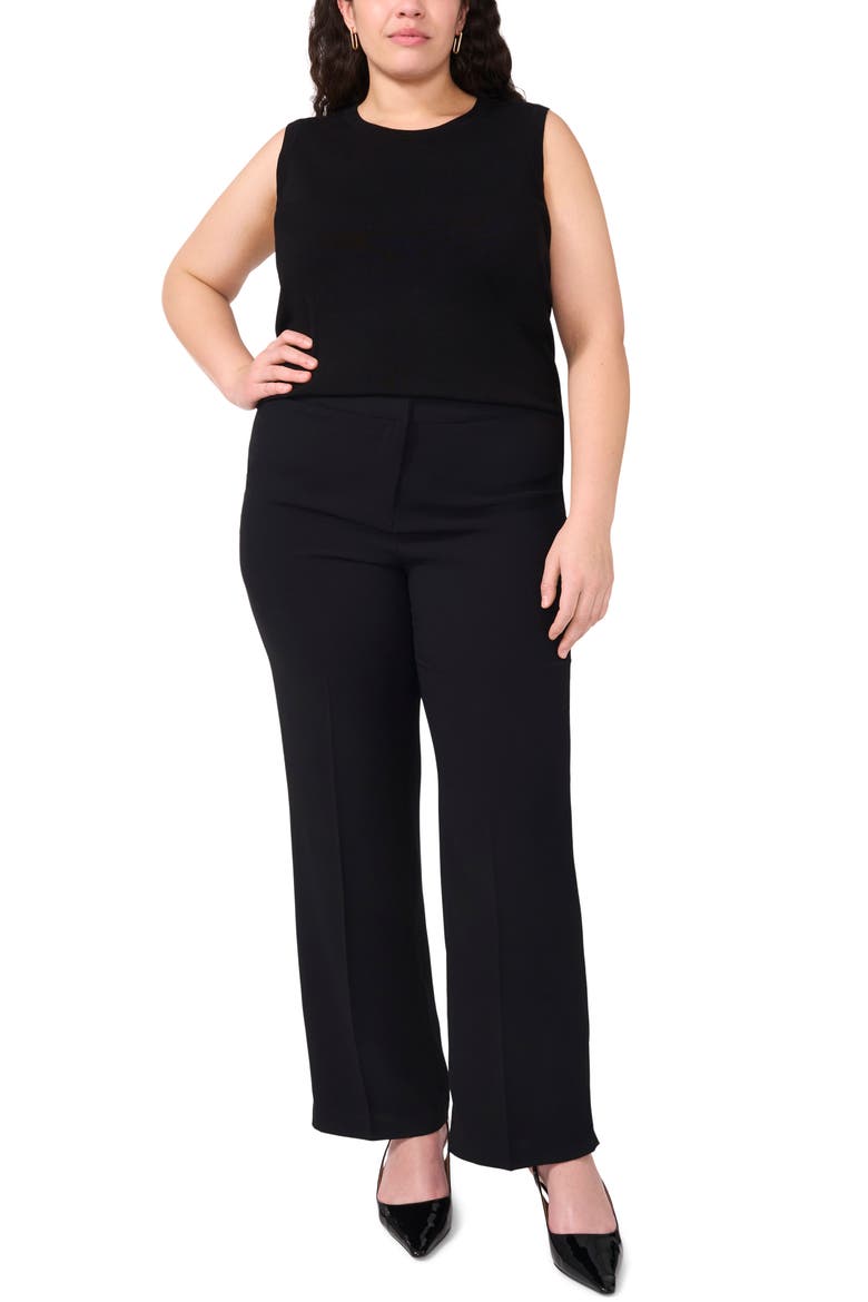 Sleeveless Knit Shell, Alternate, color, RICH BLACK