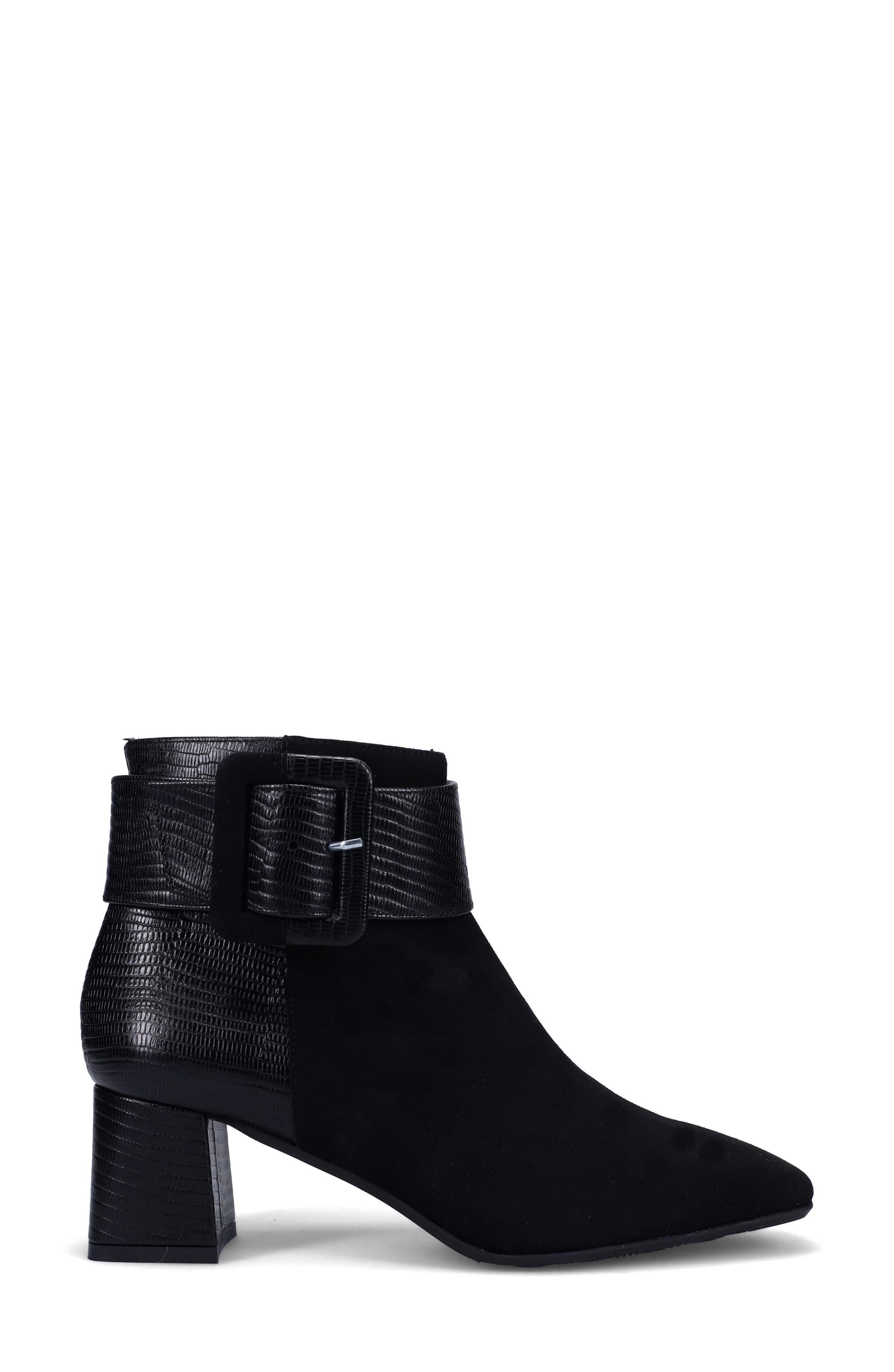 Ron White Lana Weatherproof Buckle Bootie, Alternate, color, Onyx