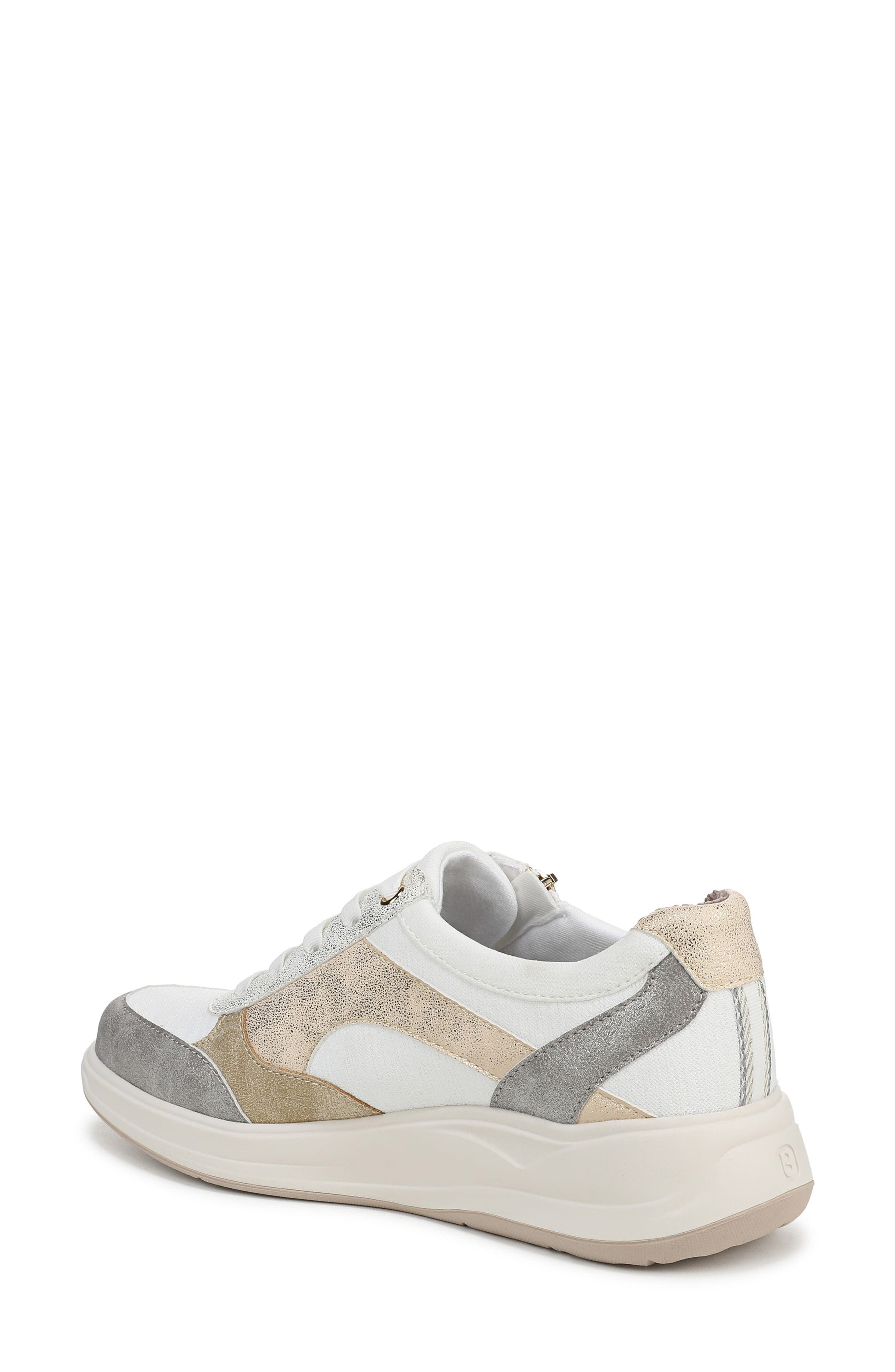 LifeStride Teamplayer Sneaker, Alternate, color, Bright White/Silver/Gold Multi