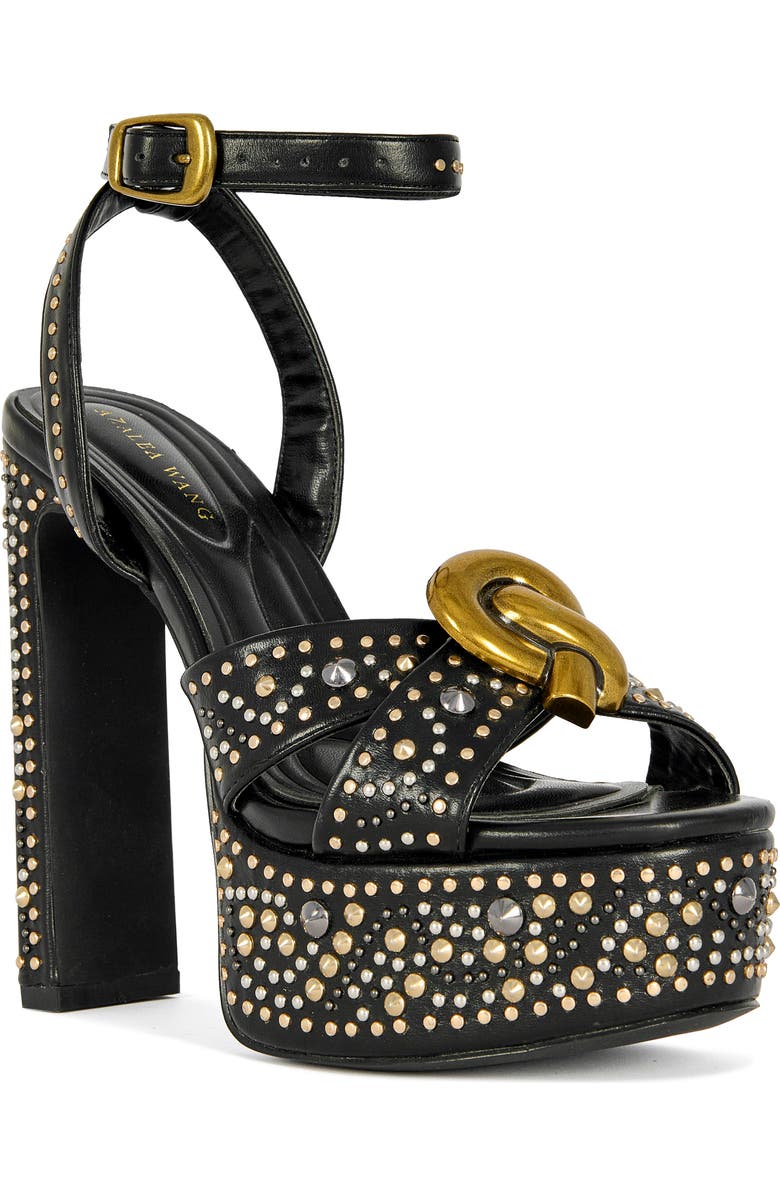 AZALEA WANG Yuma Ankle Strap Platform Sandal, Main, color,