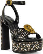 AZALEA WANG Yuma Ankle Strap Platform Sandal