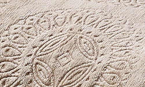 Luxury Home Caesar Embossed Plush Fleece & Faux Shearling Throw Blanket