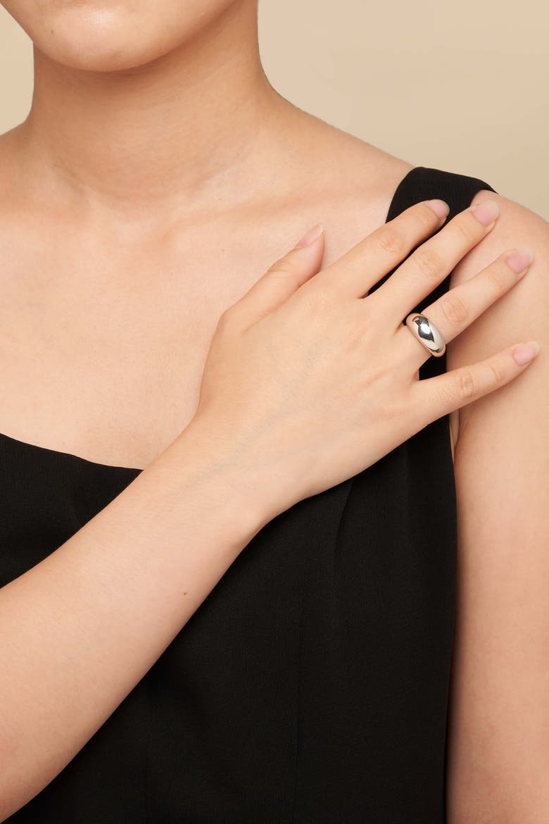 Sterling Silver Bold High Polish Dome Band, Alternate, color, Sterling Silver