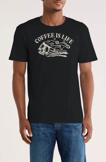 Monster Digital Coffee Is Life Graphic T-shirt In Black