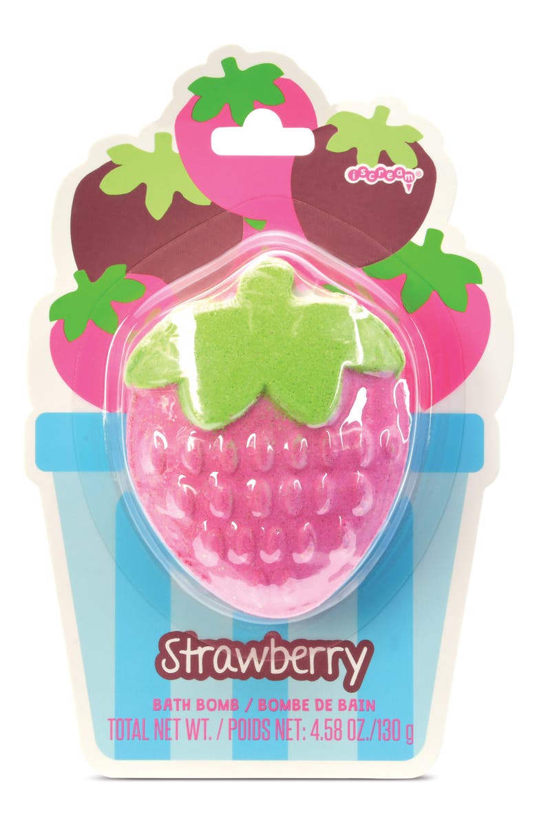 Iscream Strawberry Bath Bomb for Kids, Alternate, color, Pink Multi