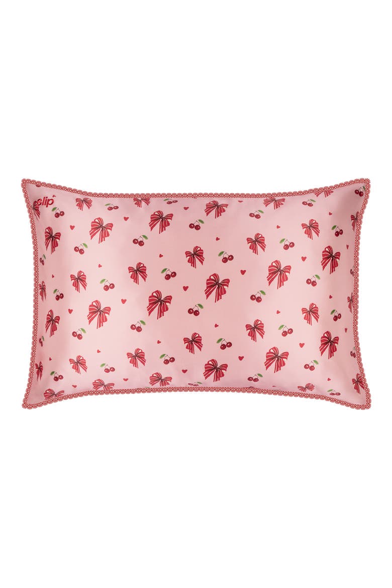 Pure Silk Queen Pillowcase, Alternate, color, EMMIE