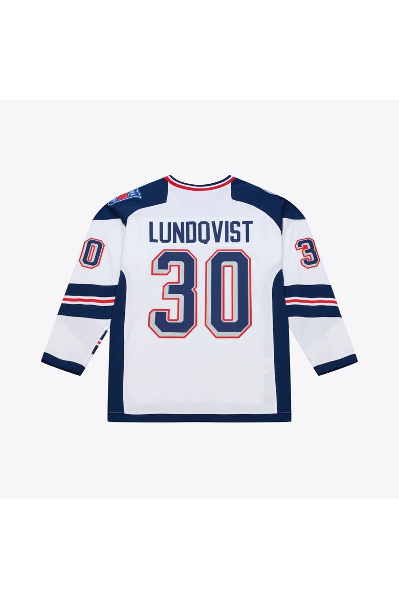 Men's Mitchell & Ness Henrik Lundqvist White New York Rangers 2014 NHL Stadium Series Power Play Jersey, Alternate, color, White