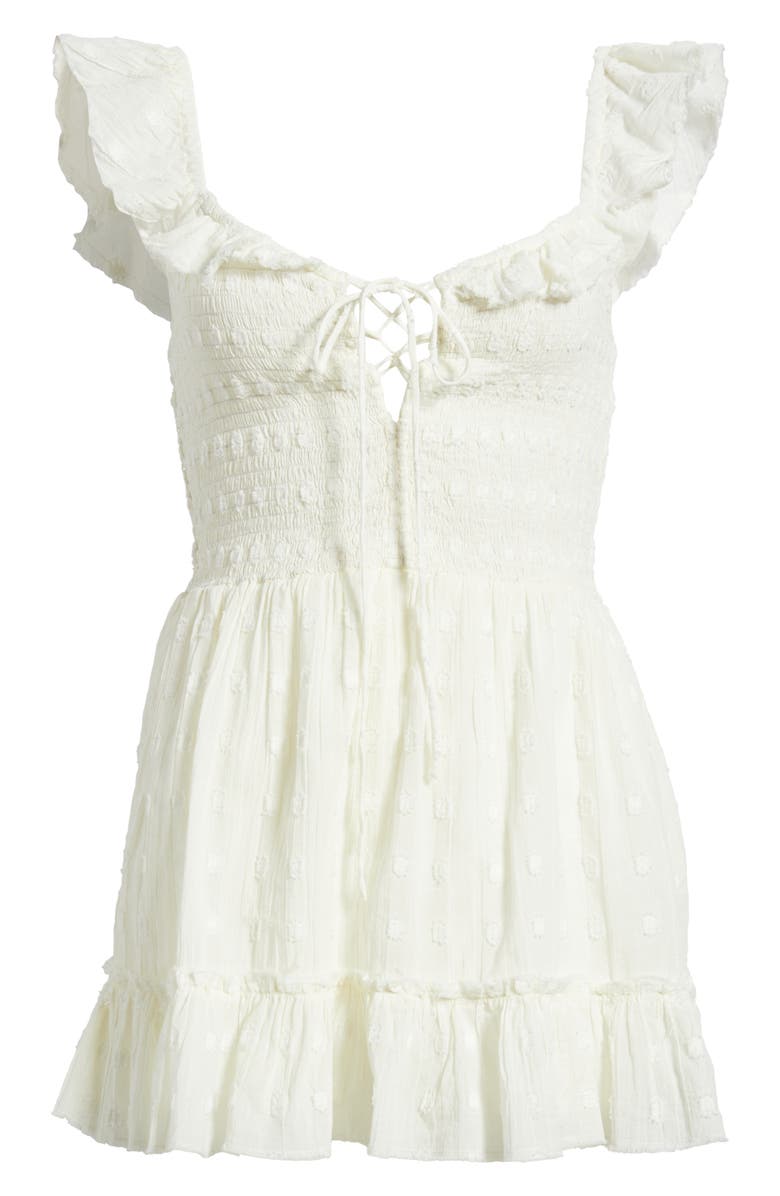 BDG Urban Outfitters Sunny Embroidered Romper, Alternate, color, White