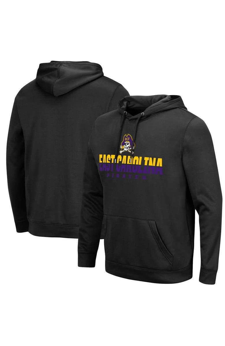 COLOSSEUM Men's Colosseum Black ECU Pirates Lantern Pullover Hoodie, Main, color, Black