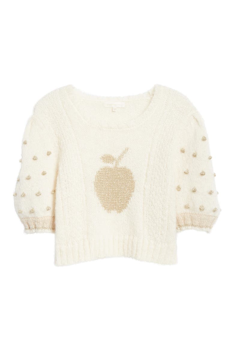 Cyrielle Mohair & Wool Blend Crop Sweater, Alternate, color, ALPINE DREAM
