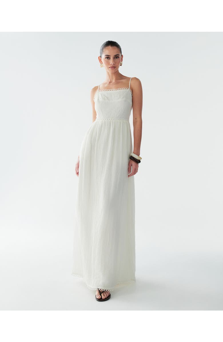 BWLDR Kiara Maxi Dress, Main, color, Off White
