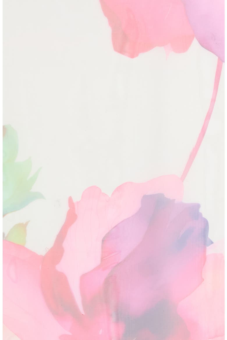 Ombre Floral Square Scarf, Alternate, color, PINK MULTI