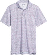 johnnie-O Charmer Floral Performance Jersey Polo