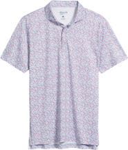 johnnie-O Charmer Floral Performance Jersey Polo