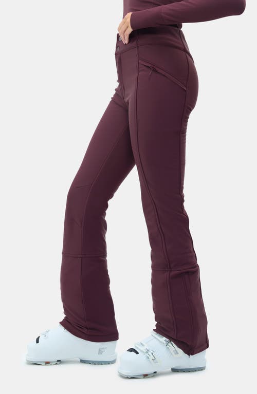 Halfdays Emma Water Resistant Fleece Lined Ski Pants In Purple