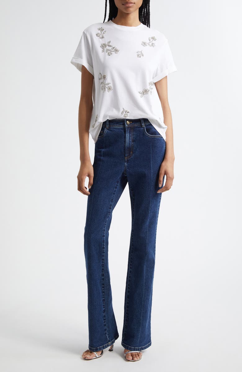 Cinq à Sept Tailors Crease Shailene Flare Jeans, Alternate, color, 