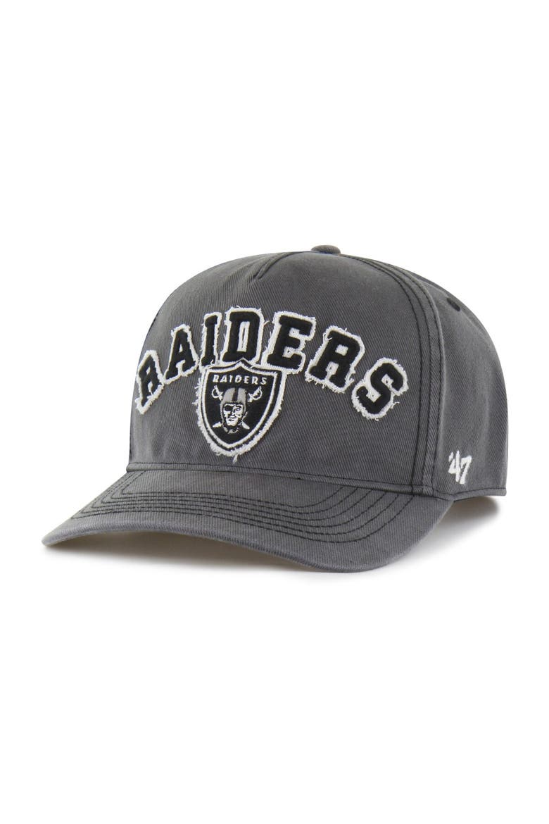 Men's '47 Charcoal Las Vegas Raiders  Calderwood Well Worn Hitch Adjustable Hat, Alternate, color, Charcoal