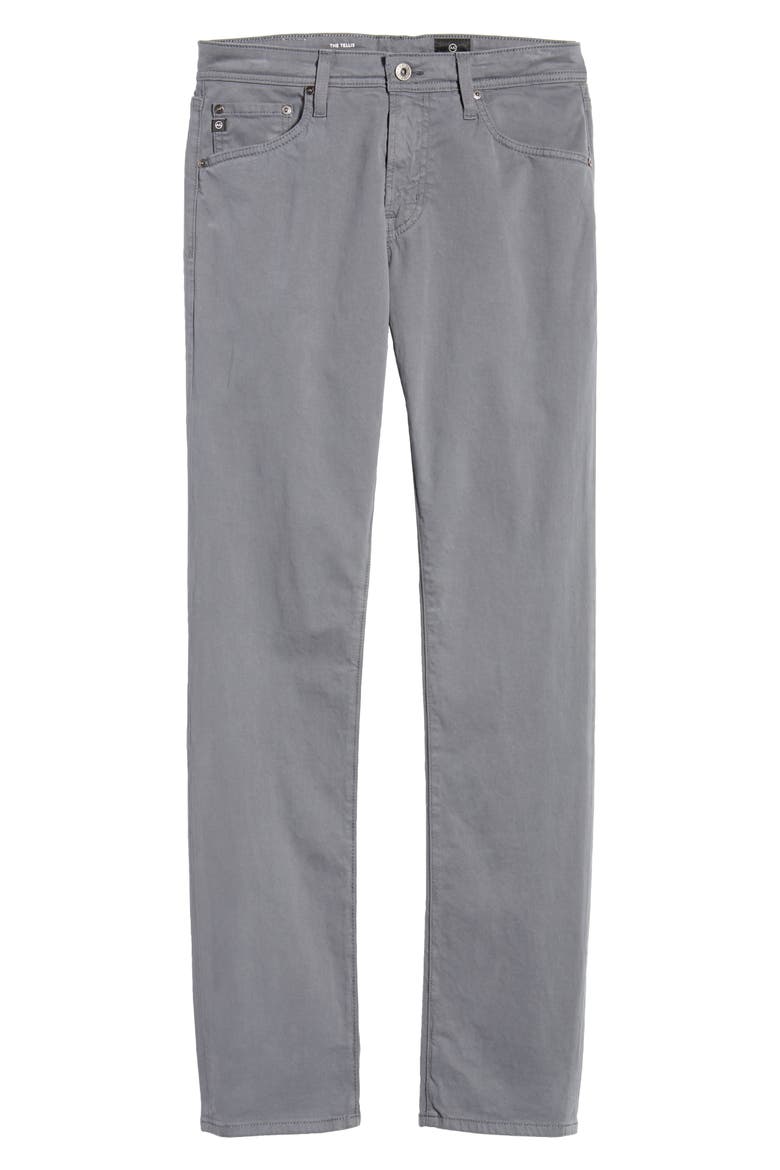 Tellis Slim Fit Stretch Twill Pants (Nordstrom Exclusive), Alternate, color, STONE GREY