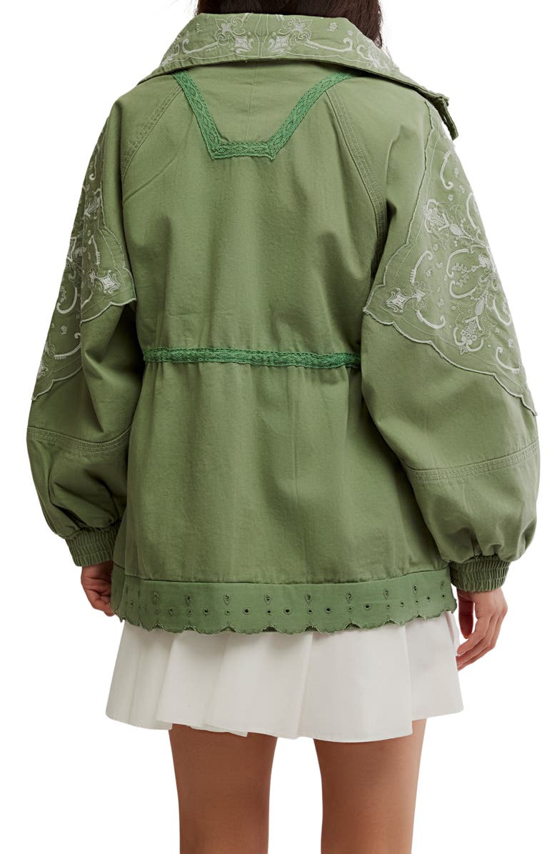 Free People Bali Until Dawn Jacket, Alternate, color, Oil Green