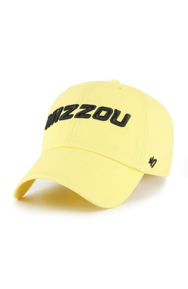 '47 Men's '47 Gold Missouri Tigers Clean Up Adjustable Hat, Main, color,