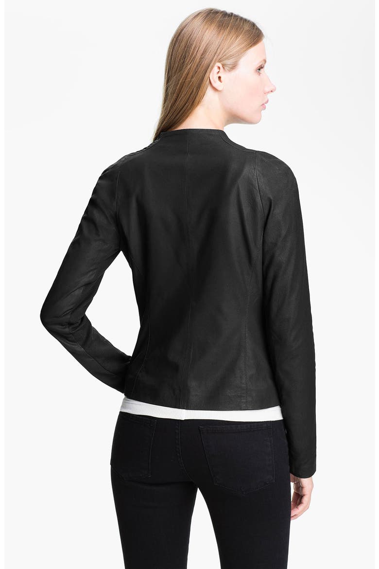 Leather Jacket, Alternate, color, BLACK