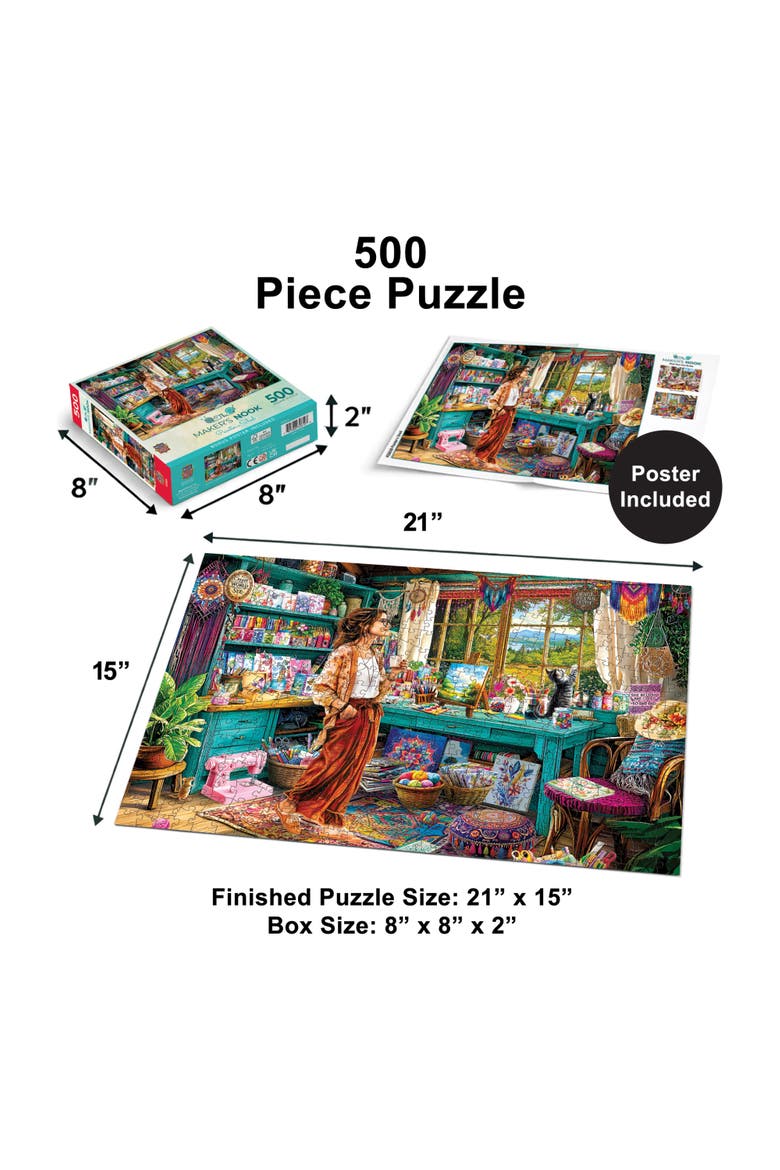 Painter's Shed 500 Piece Jigsaw Puzzle, Alternate, color, Multicolor