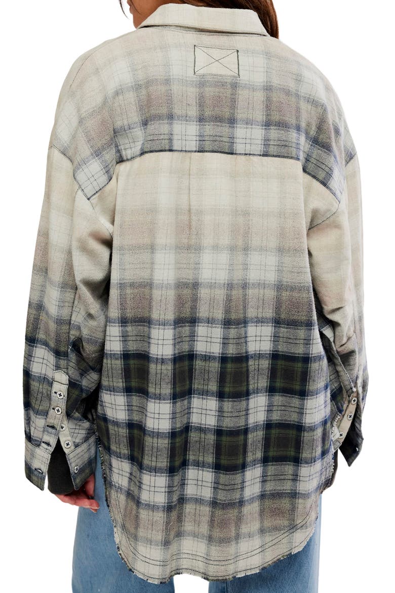 Lexi Plaid Shirt, Alternate, color, FOREST GREEN COMBO