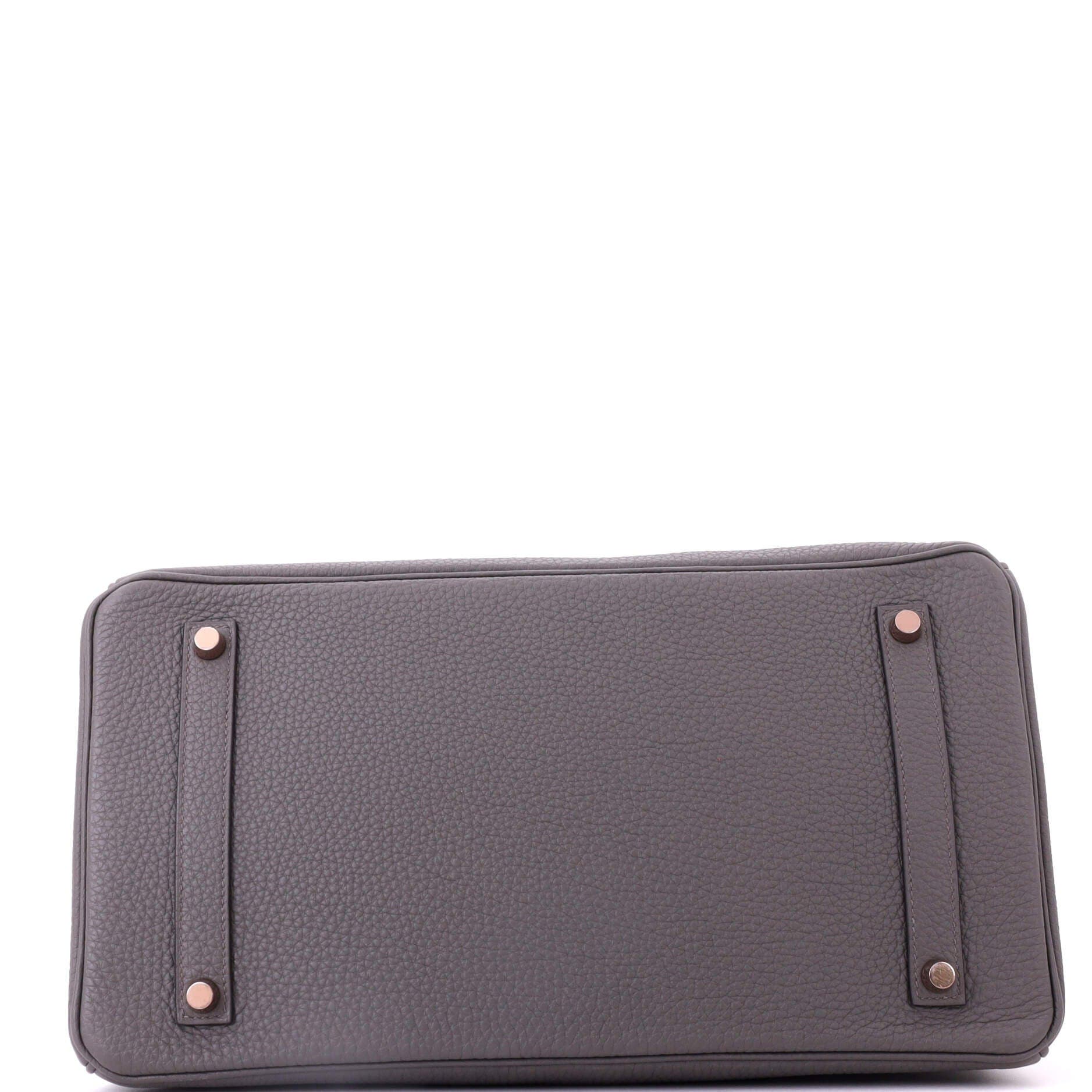 Pre-Owned Hermes Birkin Handbag Grey Togo with Gold Hardware 35, Alternate, color, Etain