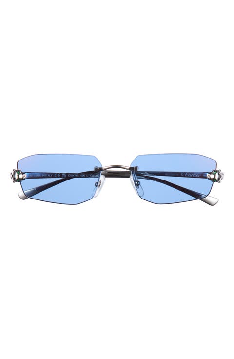 56mm Geometric Sunglasses