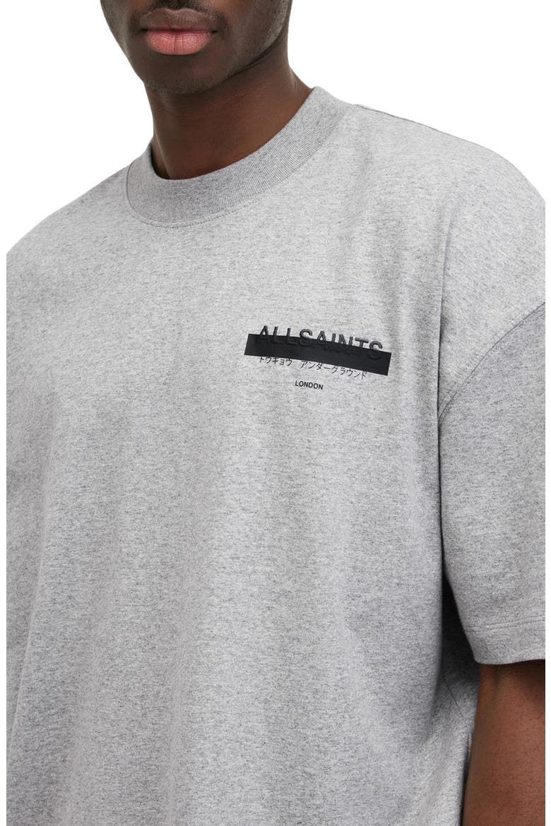 Redact Embroidered Graphic T-Shirt, Alternate, color, GREY MARL